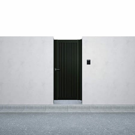 シンプレオ門扉　６型　片開き　柱仕様     ０８・１６R（L） | YKKAP